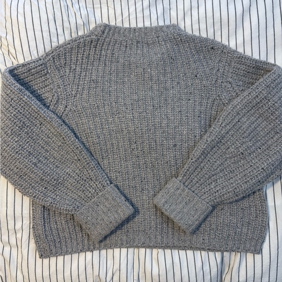 James Street Chunky Lowe Pullover Marled Silver - Picture 7 of 9